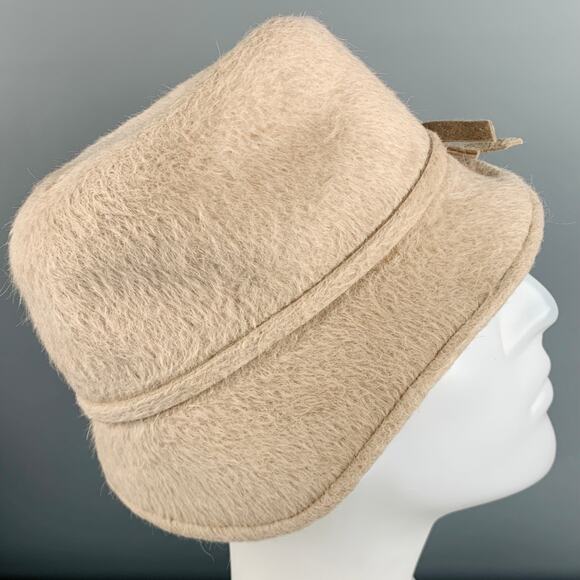 JENNIFER OUELLETTE Beige Bow Hat main image 6